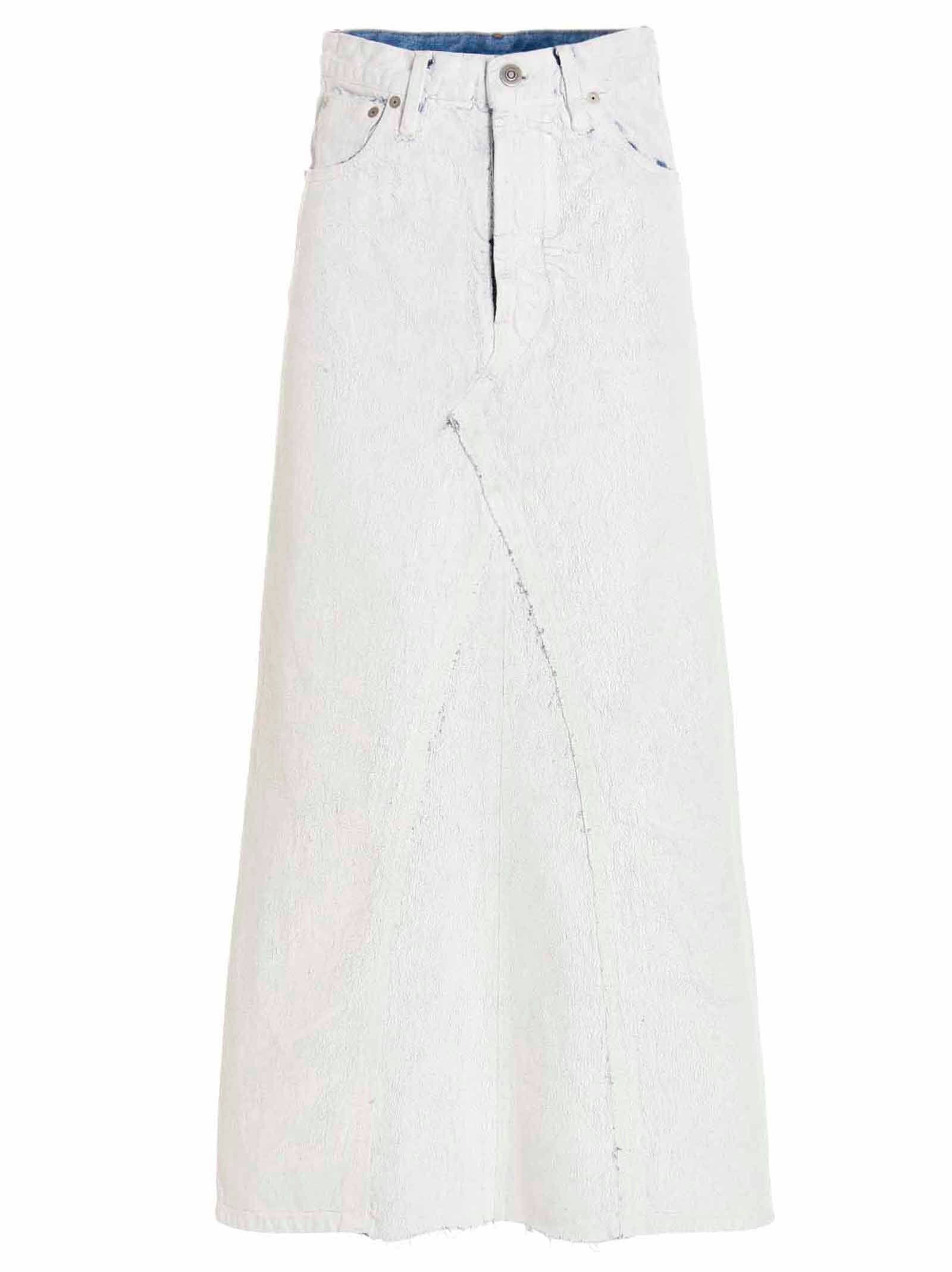 Maison Margiela Weißrock aus Baumwolle