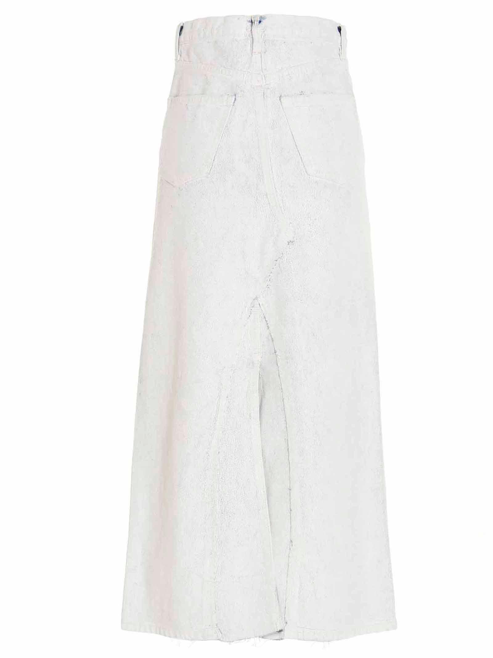Maison Margiela Weißrock aus Baumwolle