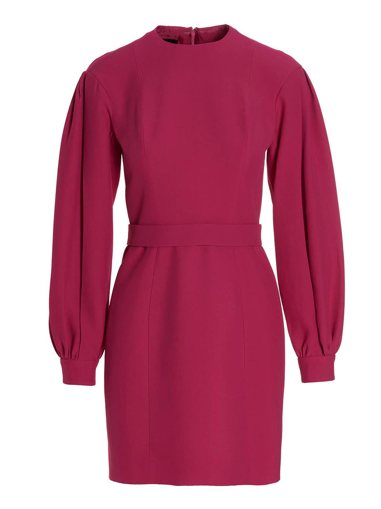 Giovanni Bedin Kurzes Fuchsia-Kleid aus Viskose