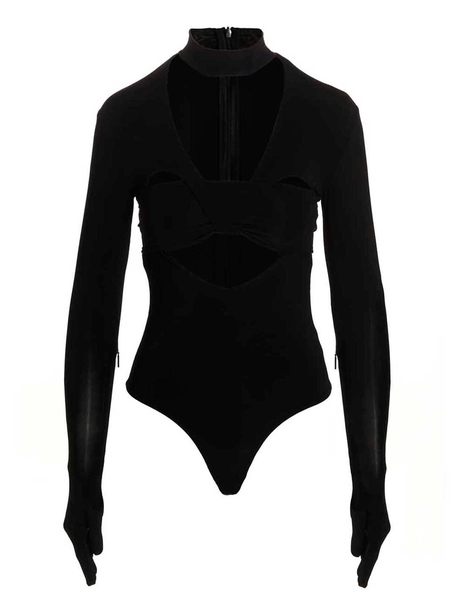 Ambush Schwarzer Body aus Viskose