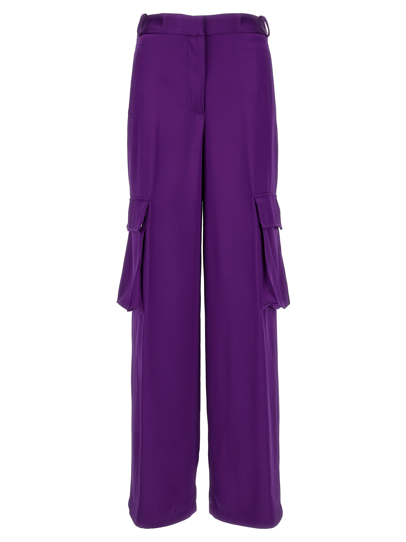 Versace Violette Cargo-Hose aus Viskose