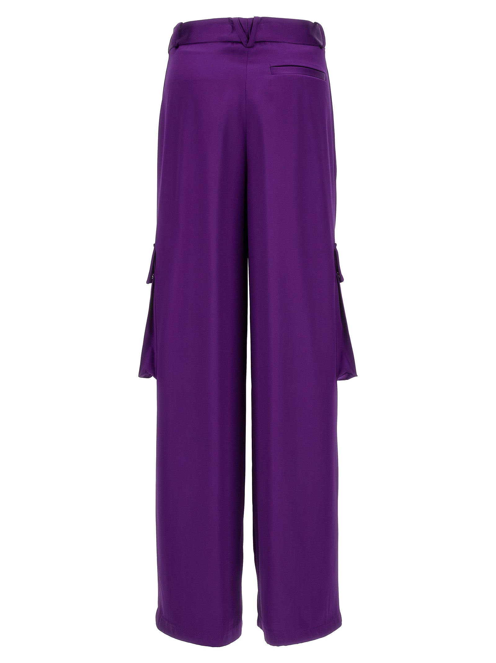Versace Violette Cargo-Hose aus Viskose