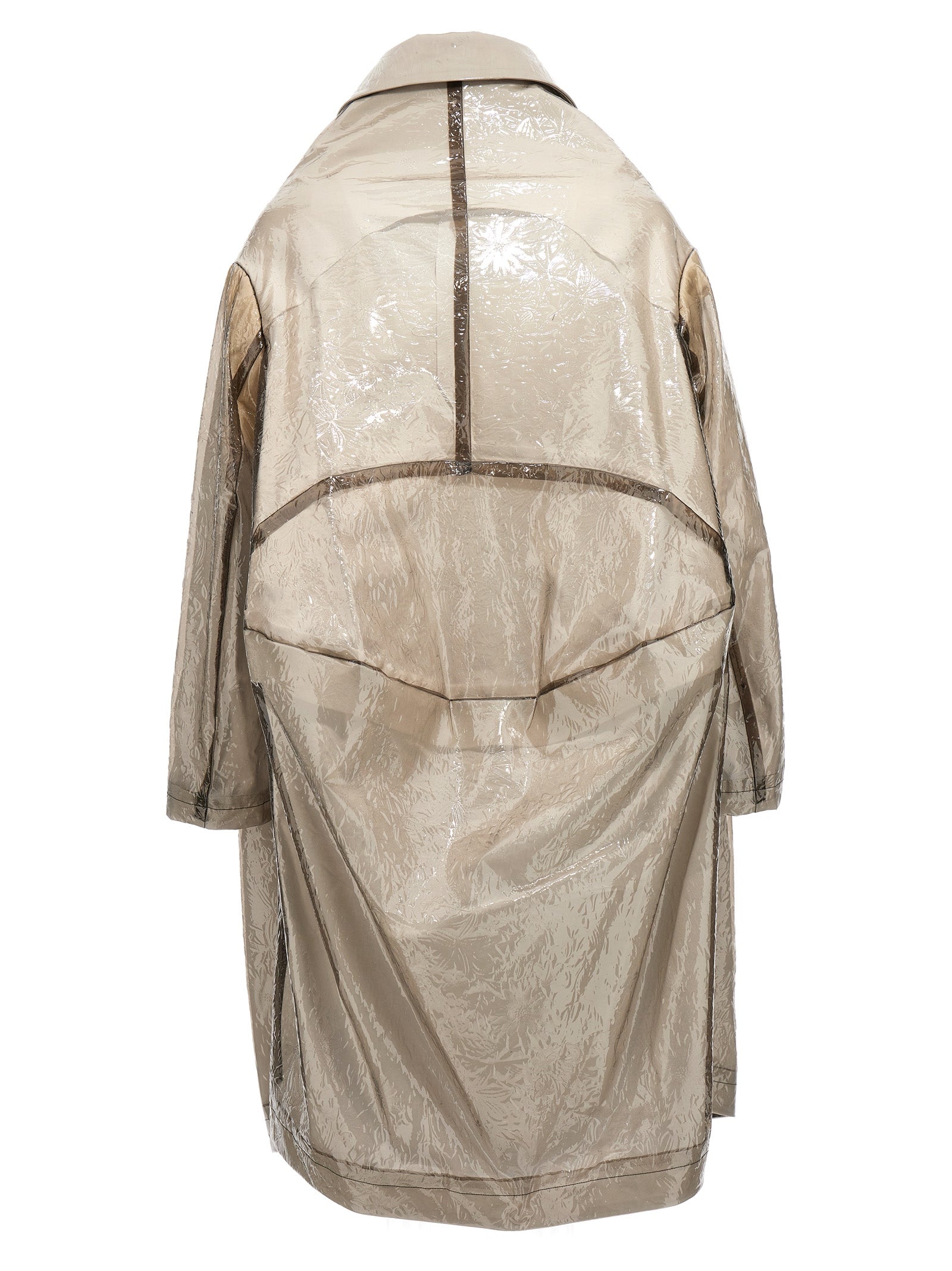 Comme Des Garçons Grauer Polyethylen-Mantel