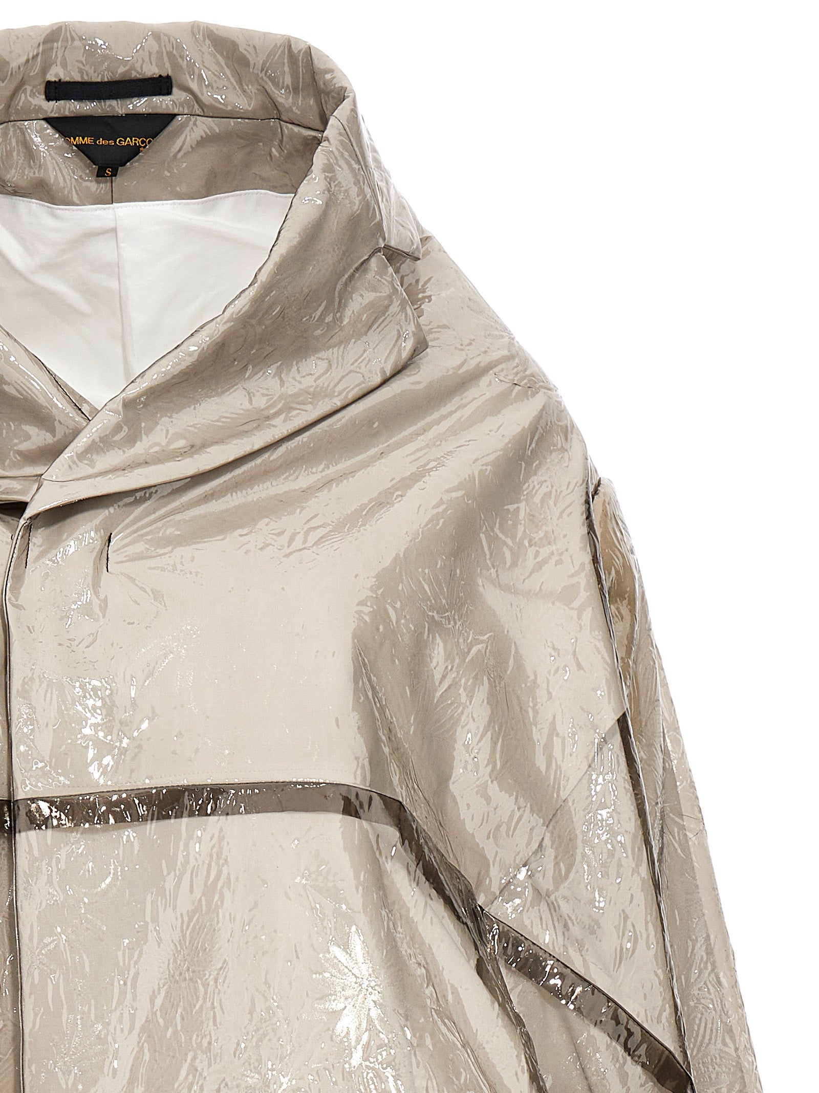 Comme Des Garçons Grauer Polyethylen-Mantel