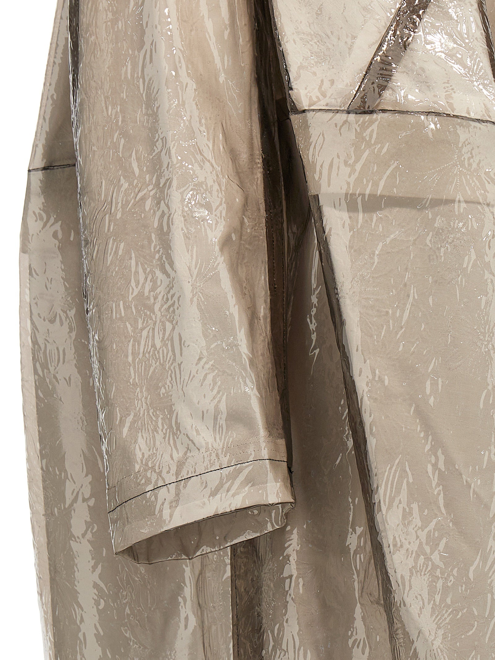 Comme Des Garçons Grauer Polyethylen-Mantel