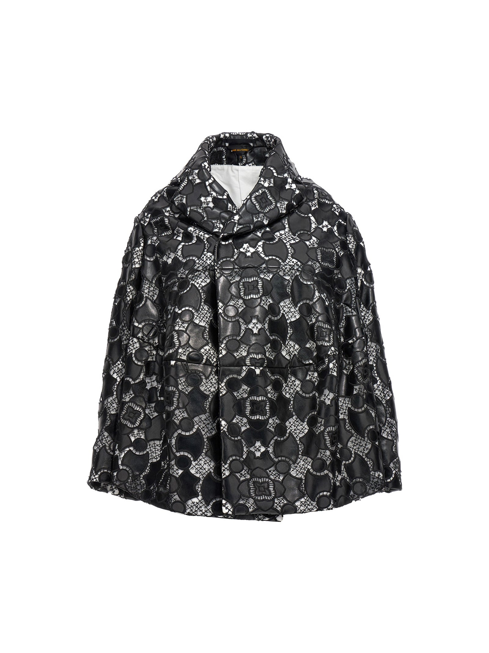 Comme Des Garçons Zweifarbige Jacke aus Polyethylen-Leder