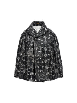 Comme Des Garçons Zweifarbige Jacke aus Polyethylen-Leder