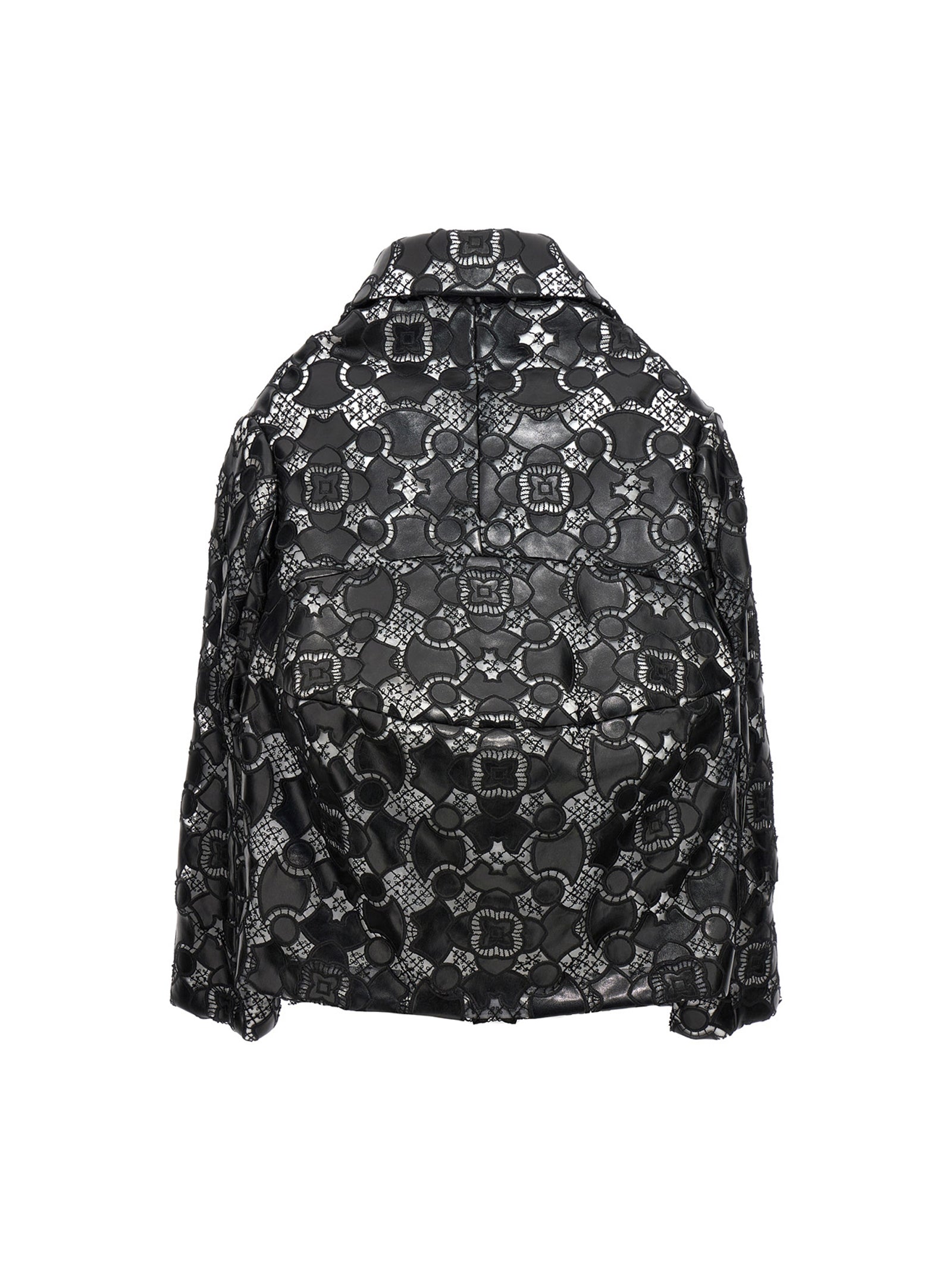 Comme Des Garçons Zweifarbige Jacke aus Polyethylen-Leder