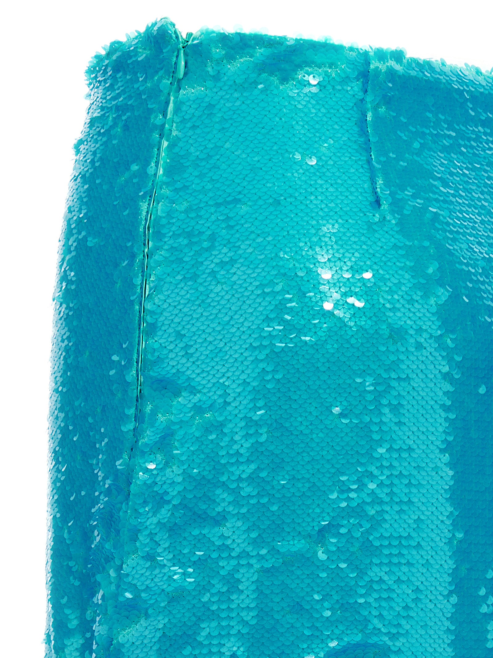Ganni Midi-Rock aus recyceltem Polyester in Blau