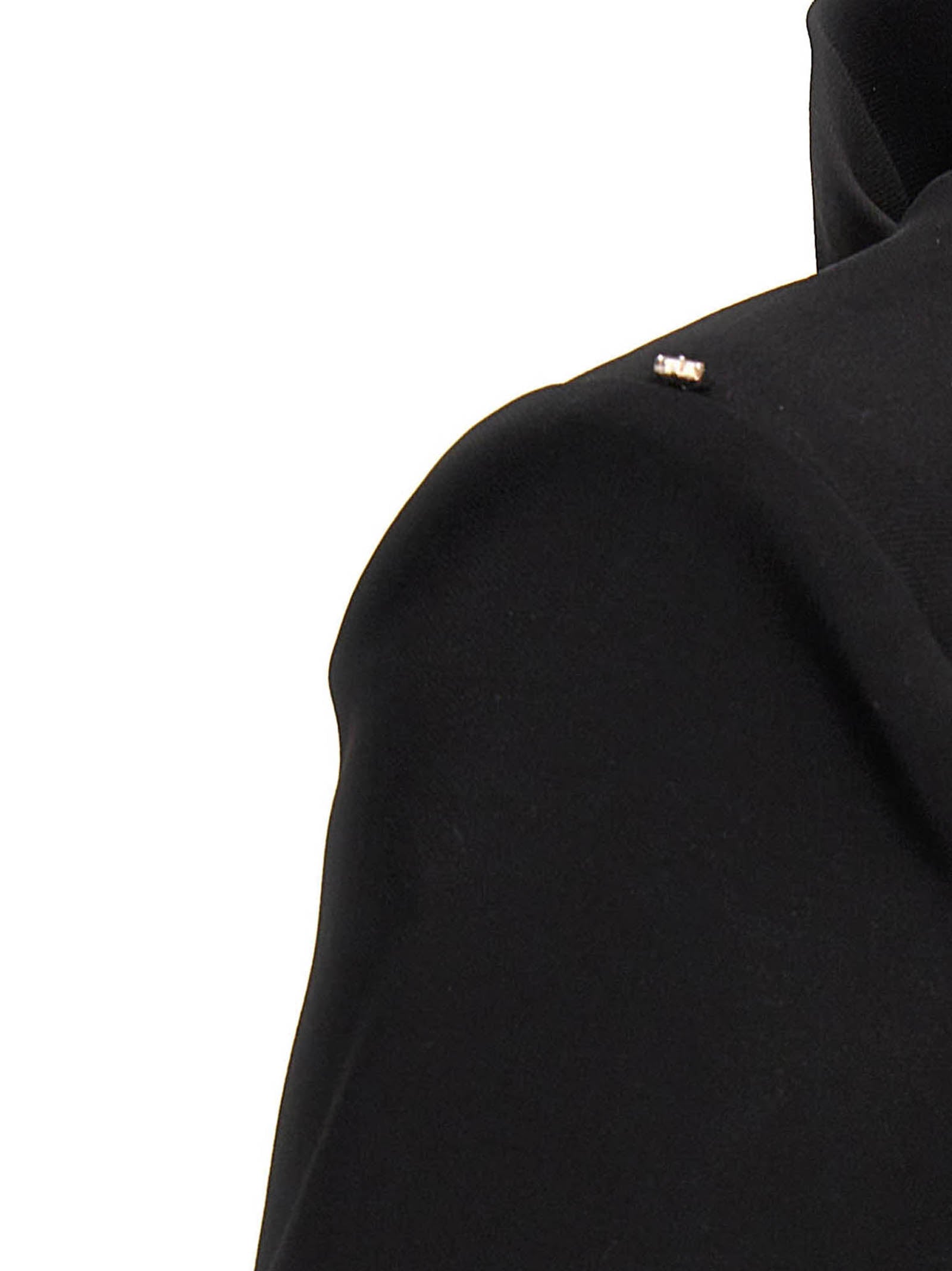 Sportmax Schwarzes Viskose-Kurzkleid