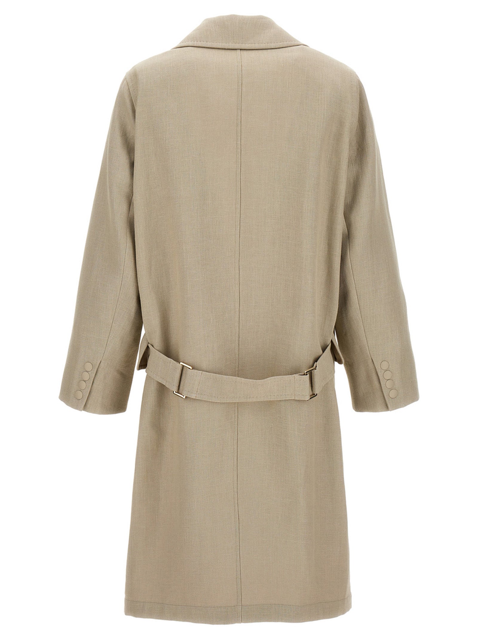 Max Mara Beige Leinenmantel