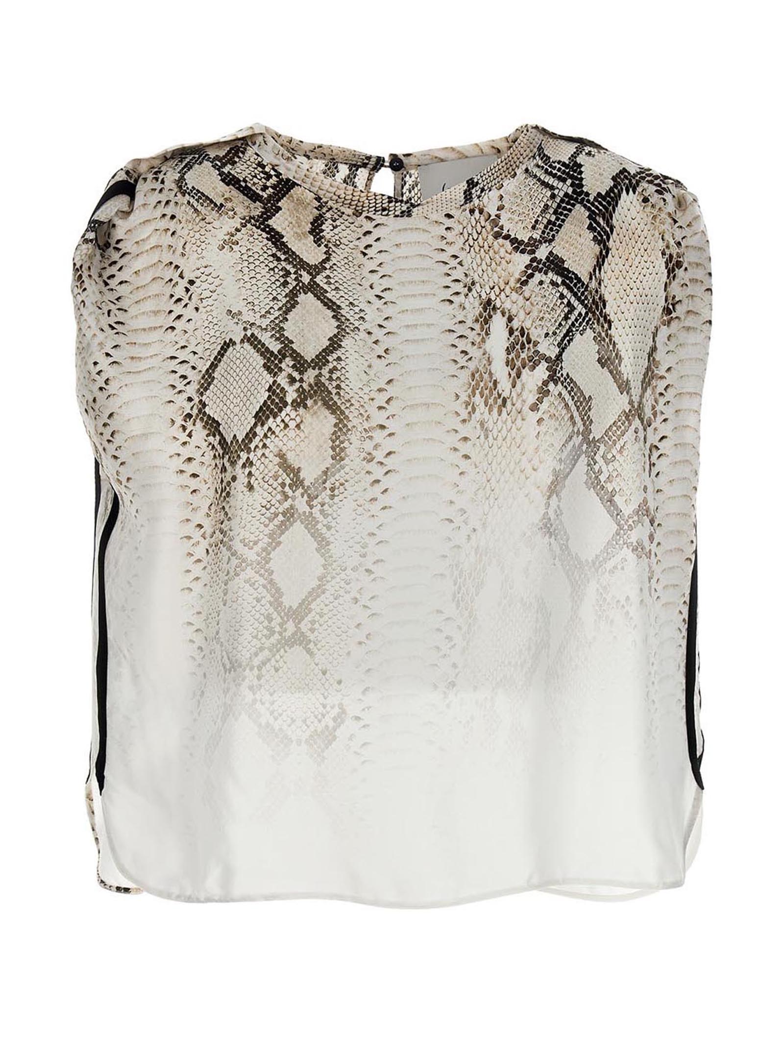 NUDE Mehrfarbige Viskose-Bluse