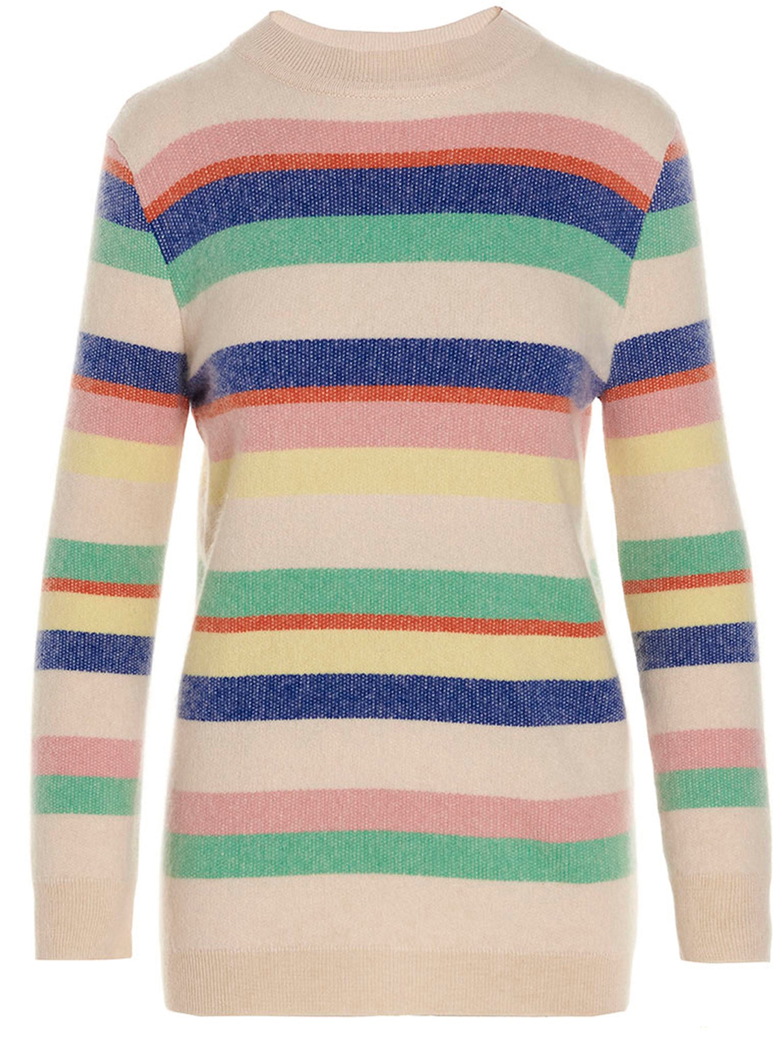 MIXIK Mehrfarbige Kaschmir-Strickjacke