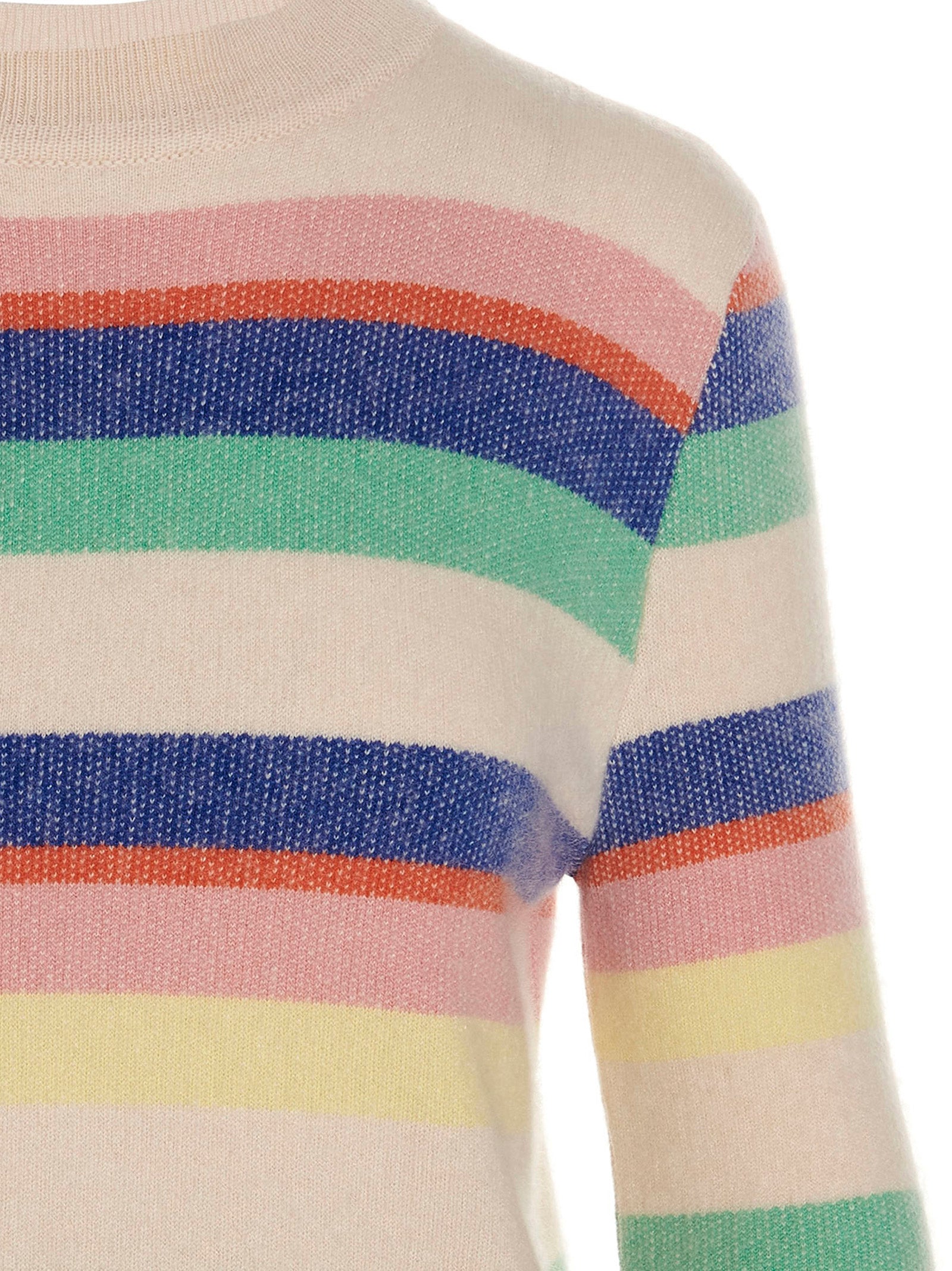 MIXIK Mehrfarbige Kaschmir-Strickjacke