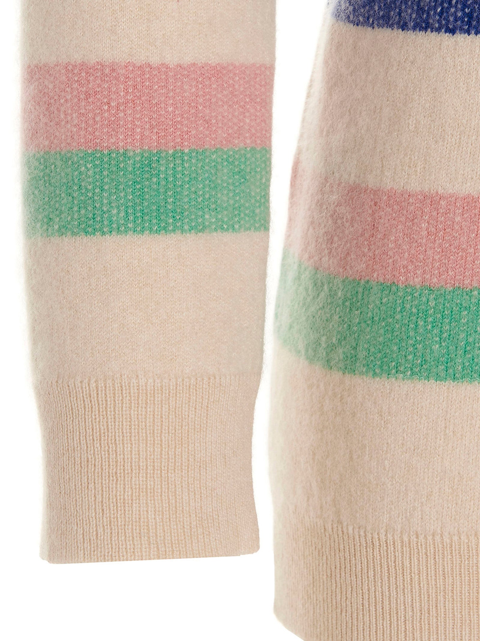 MIXIK Mehrfarbige Kaschmir-Strickjacke