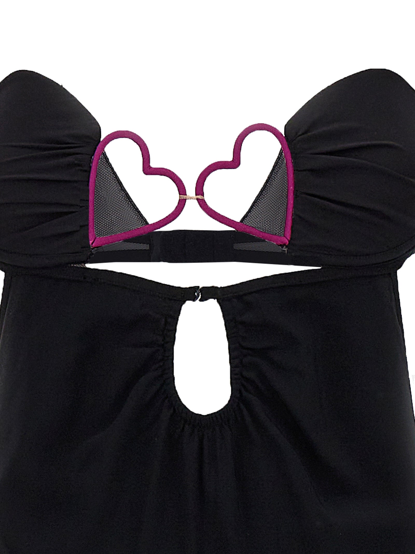 Nensi Dojaka Schwarzes Viskose-Maxikleid