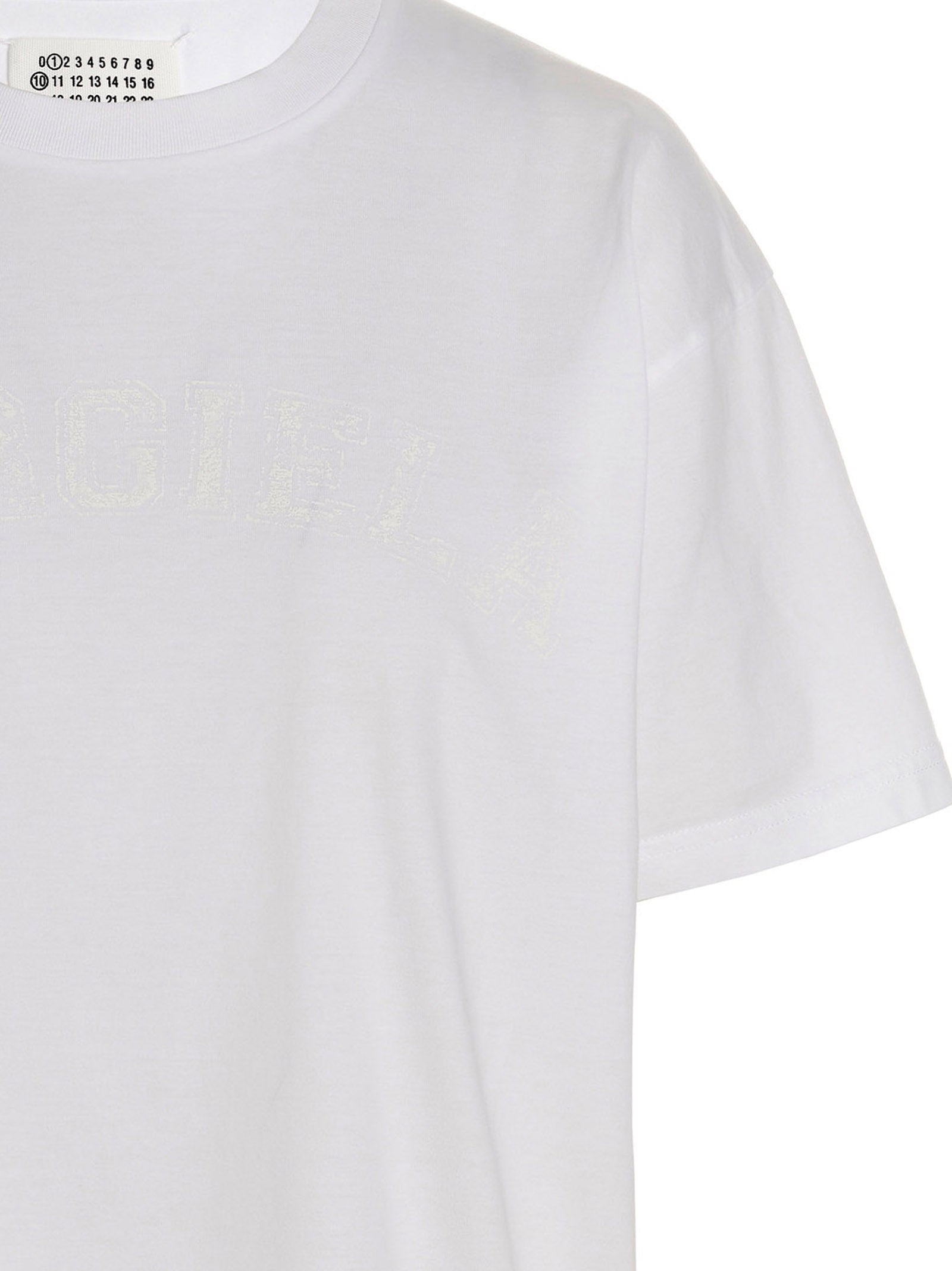 Maison Margiela Weißes Baumwoll-T-Shirt