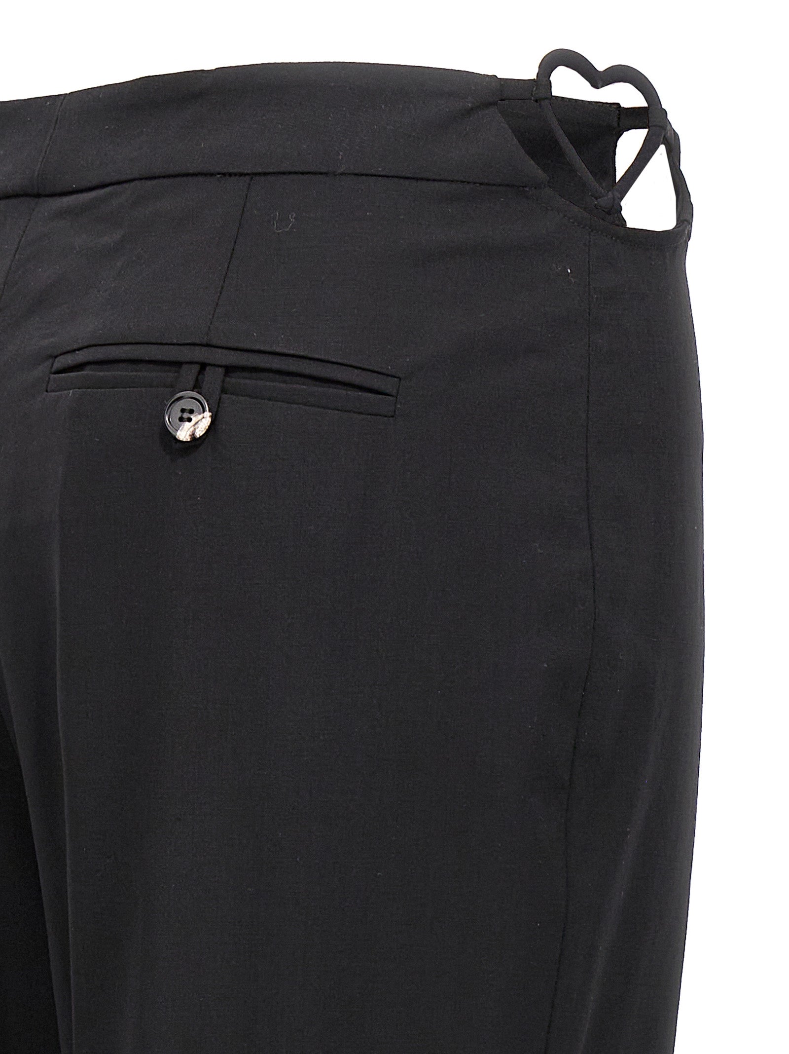 Nensi Dojaka Schwarze Hose aus Schurwolle
