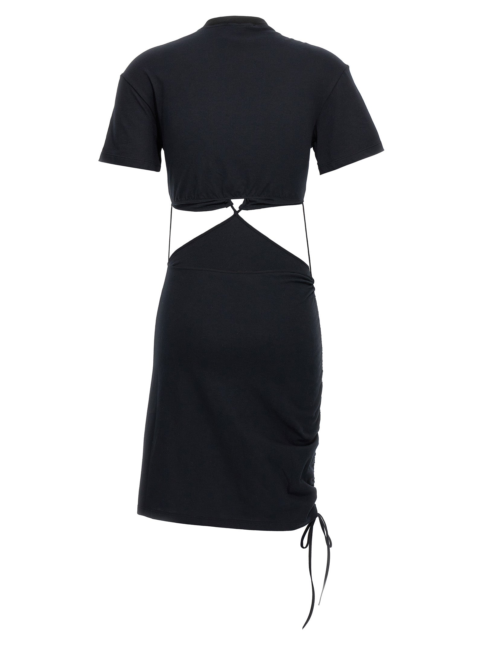 Nensi Dojaka Schwarzes Baumwoll-Midikleid