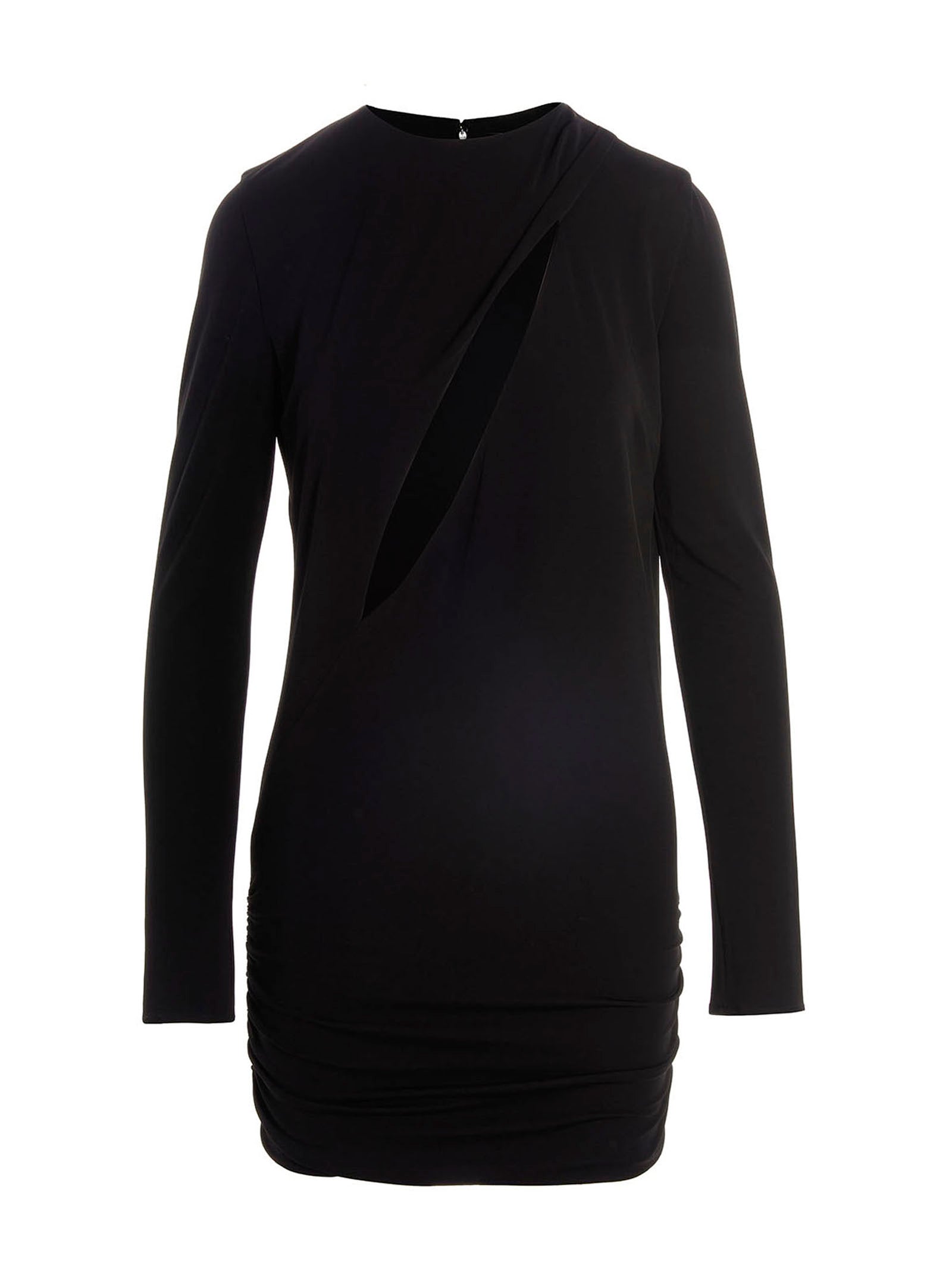 Versace Schwarzes Viskose-Kurzkleid