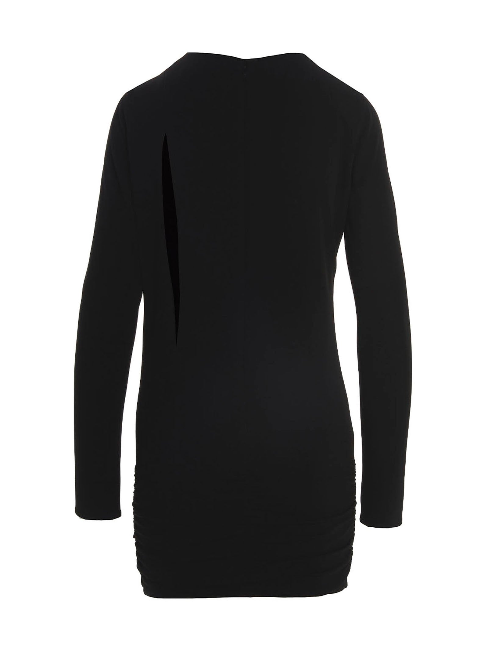 Versace Schwarzes Viskose-Kurzkleid
