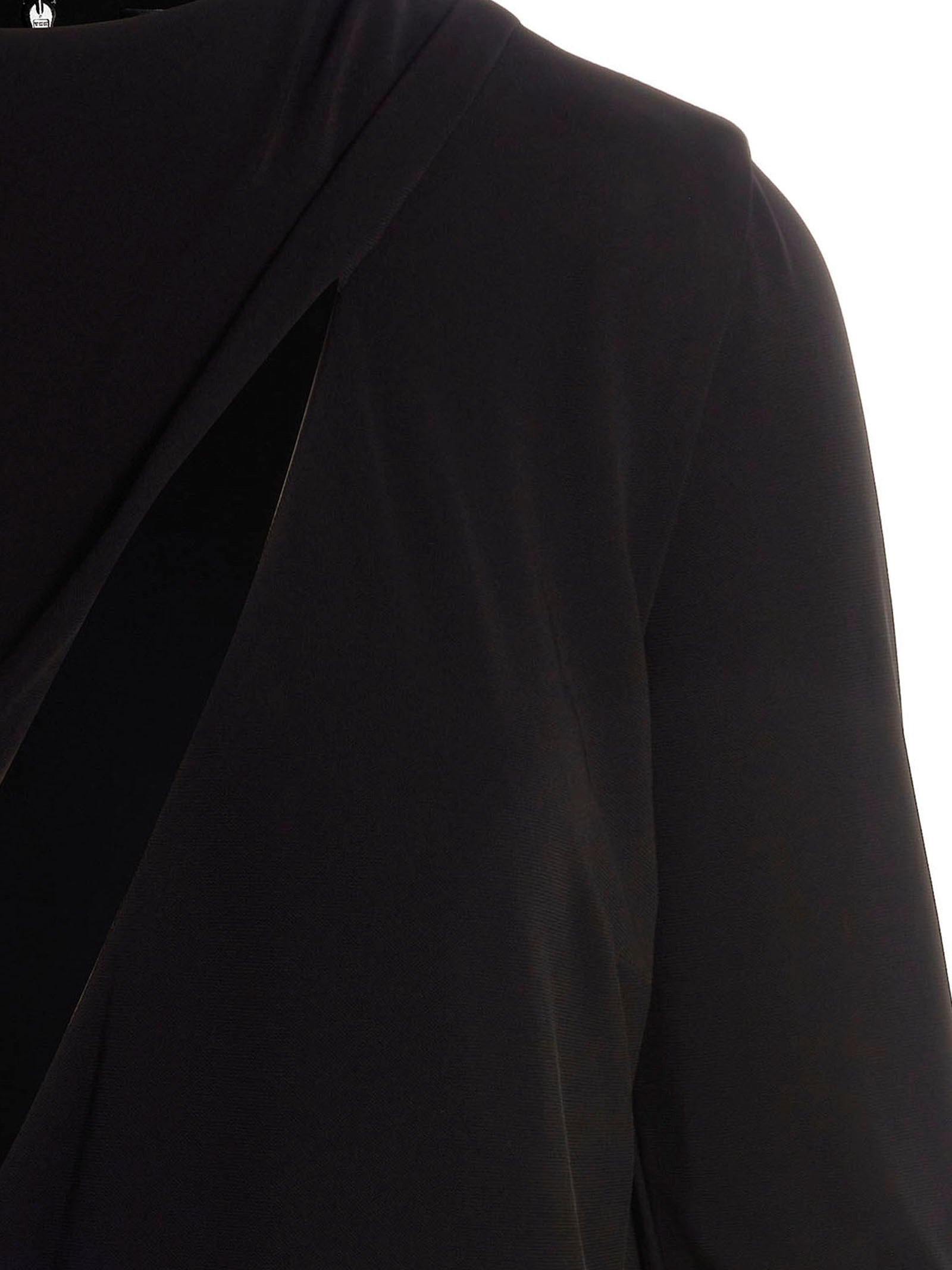 Versace Schwarzes Viskose-Kurzkleid