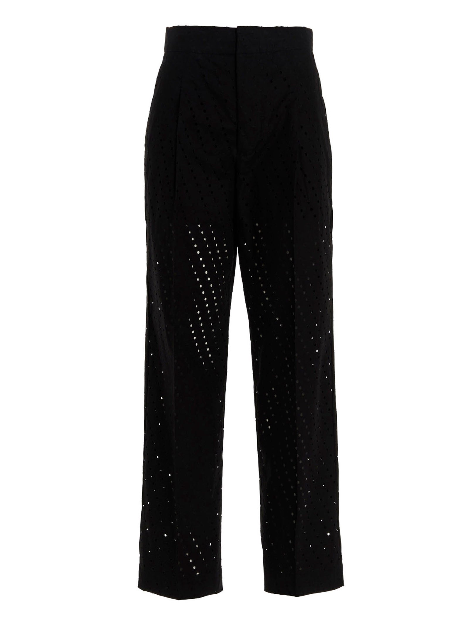 NUDE Schwarze Baumwoll-Freizeithose