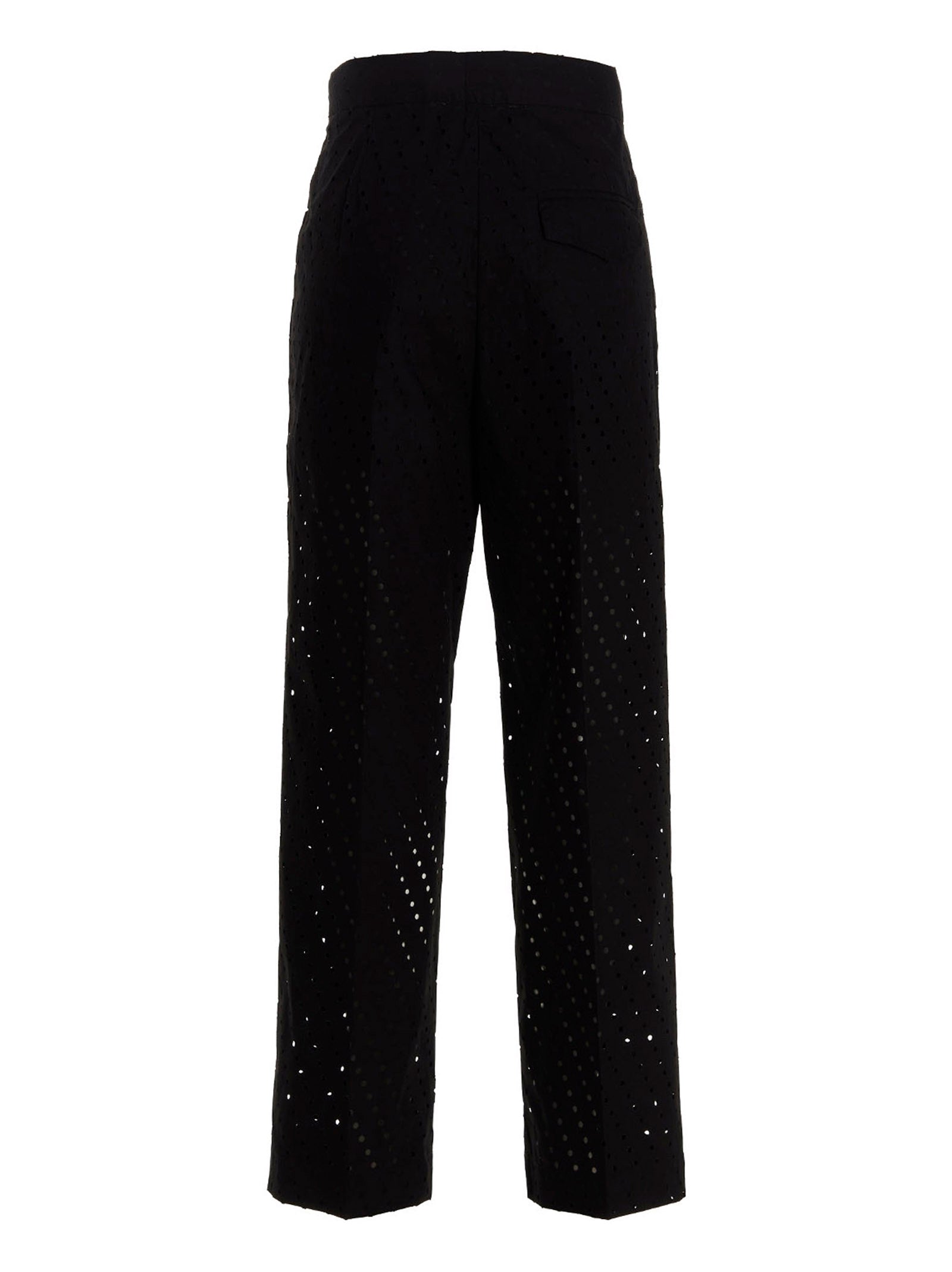 NUDE Schwarze Baumwoll-Freizeithose