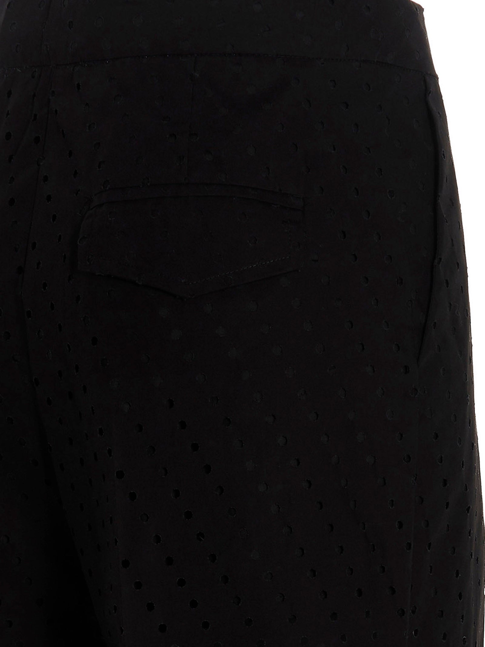NUDE Schwarze Baumwoll-Freizeithose
