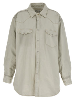 Maison Margiela Weiße Jeansjacke aus Baumwolle