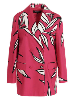 ROCHAS Fuchsia Baumwollblazer