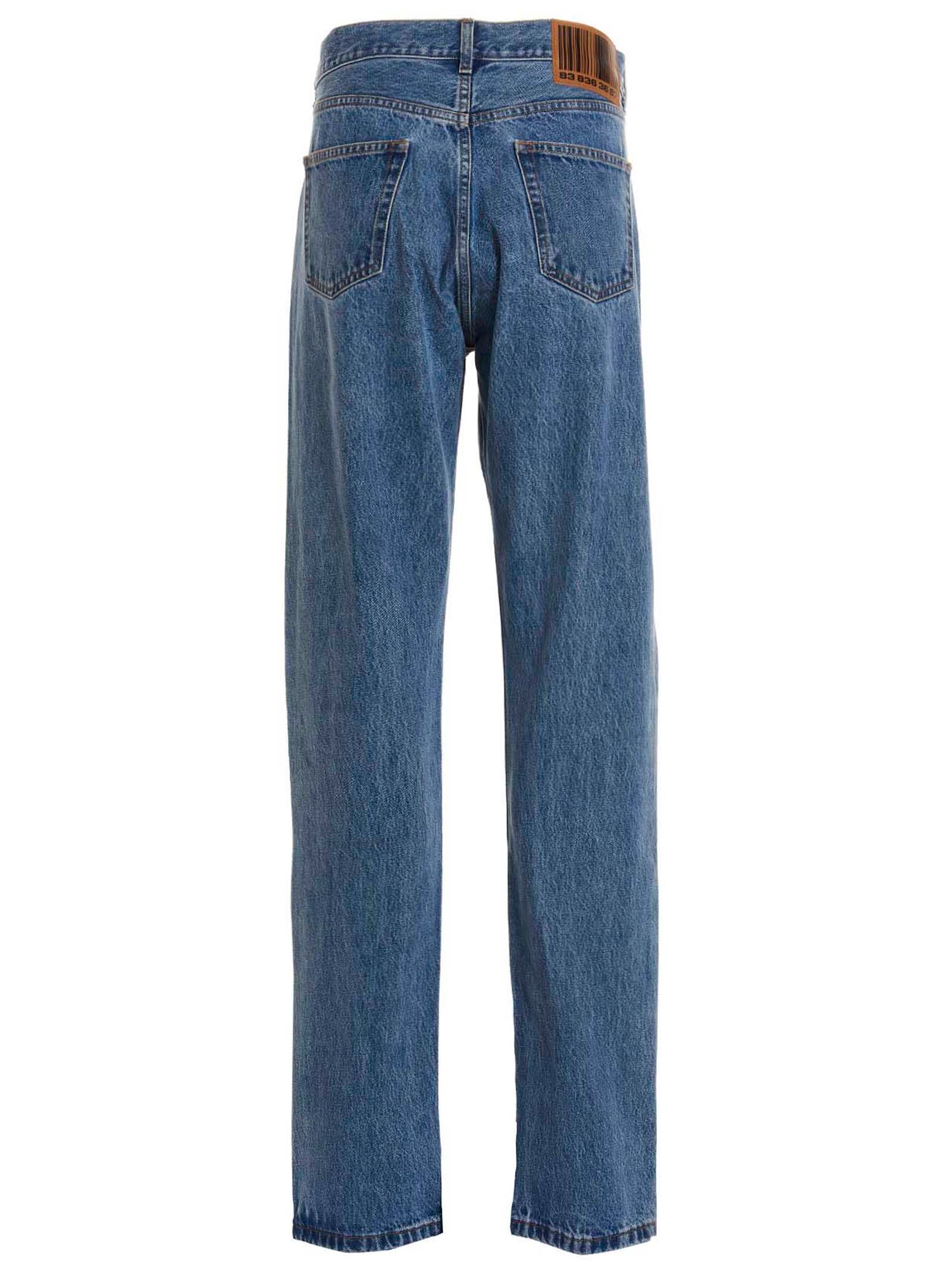 VTMNTS Blaue Baumwolljeans im Relaxed Fit