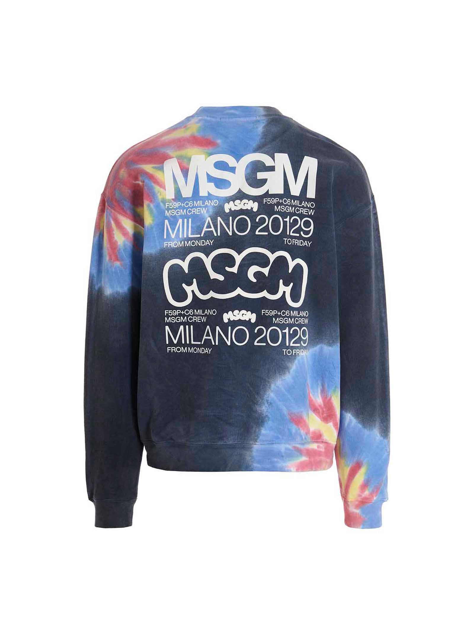 MSGM Mehrfarbiger Baumwollpullover