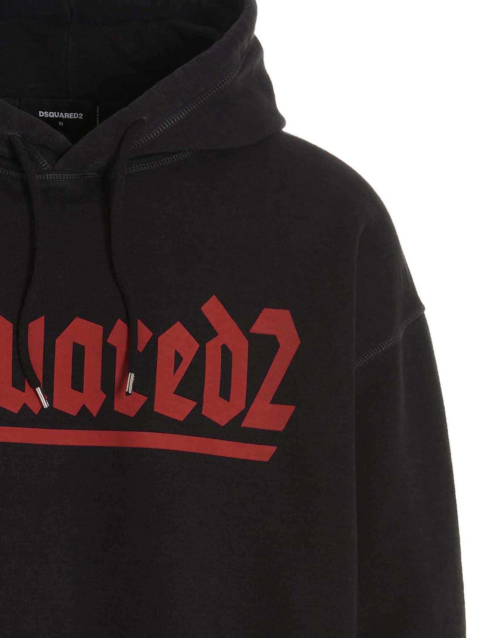 Dsquared² Schwarzer Baumwoll-Sweatshirt