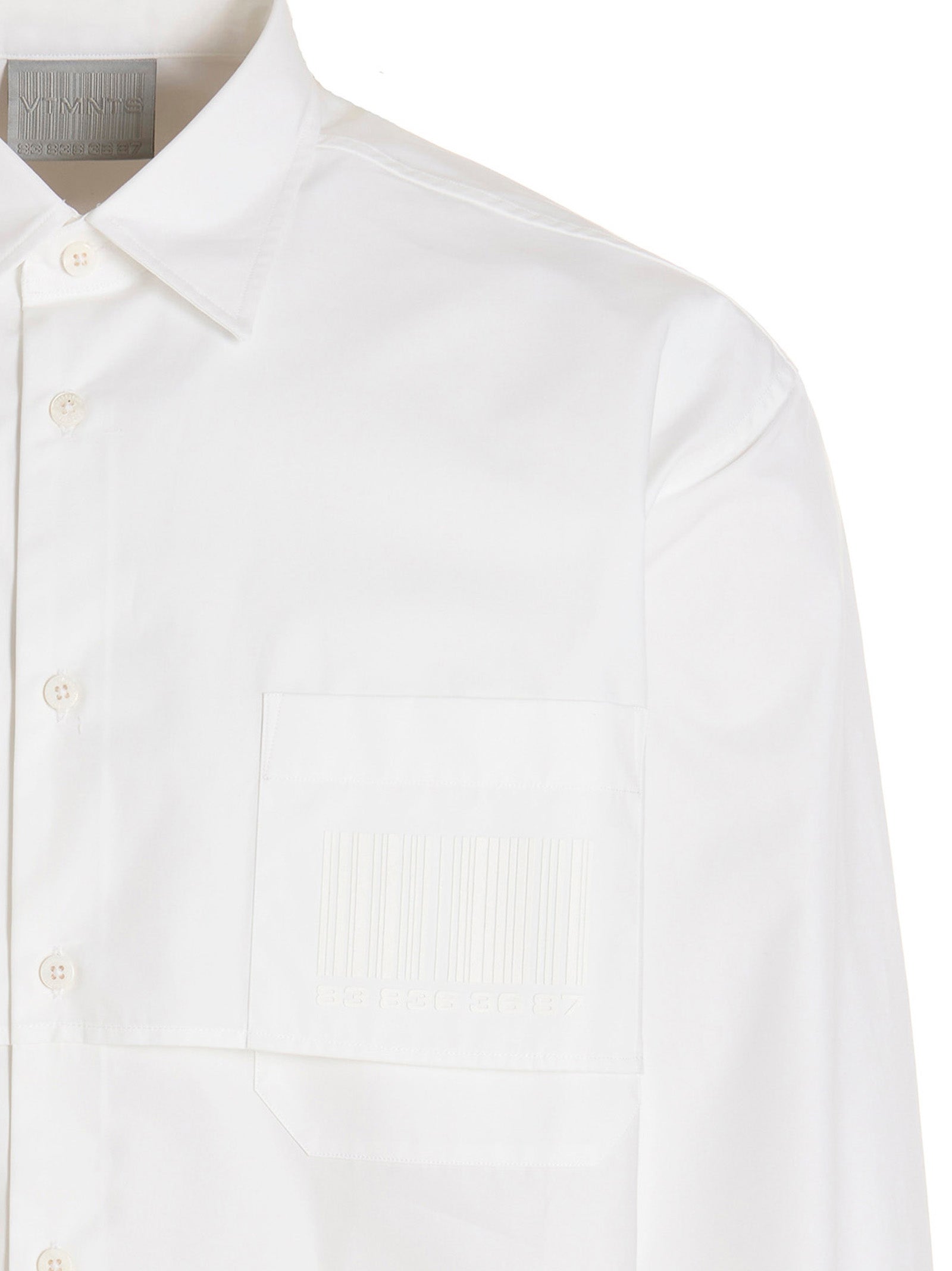 VTMNTS Weiße Baumwollbluse