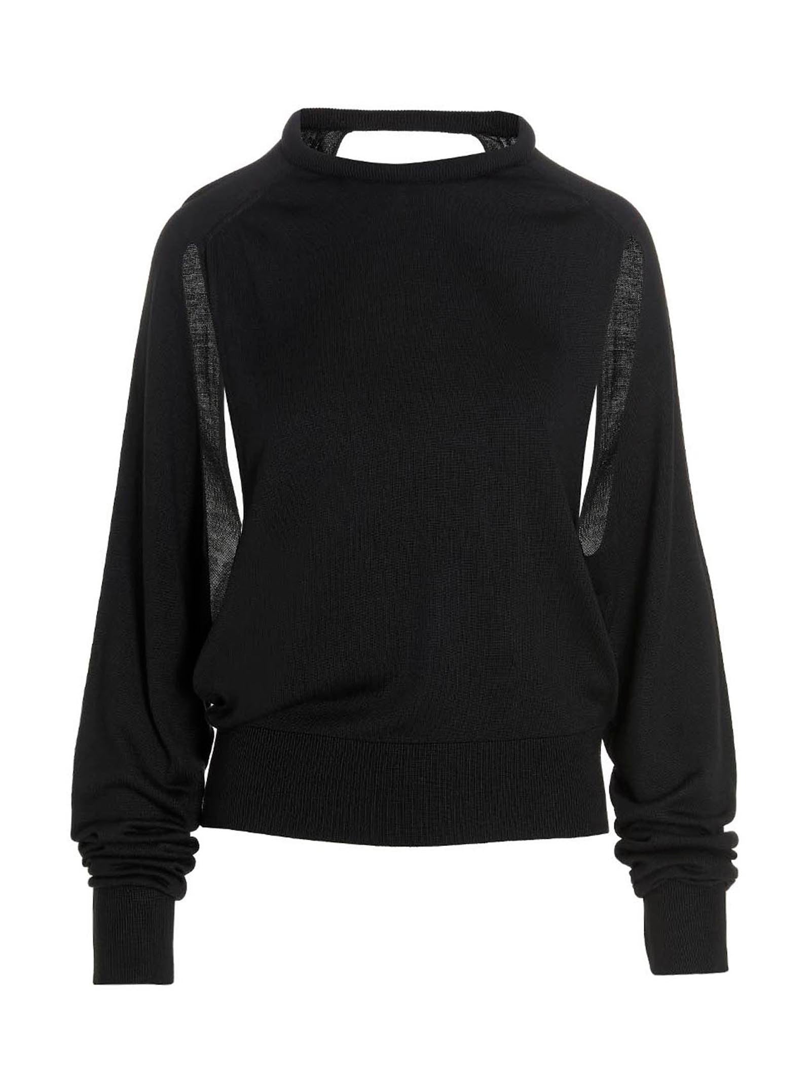 RAMAEL Schwarzer Seiden-Cardigan
