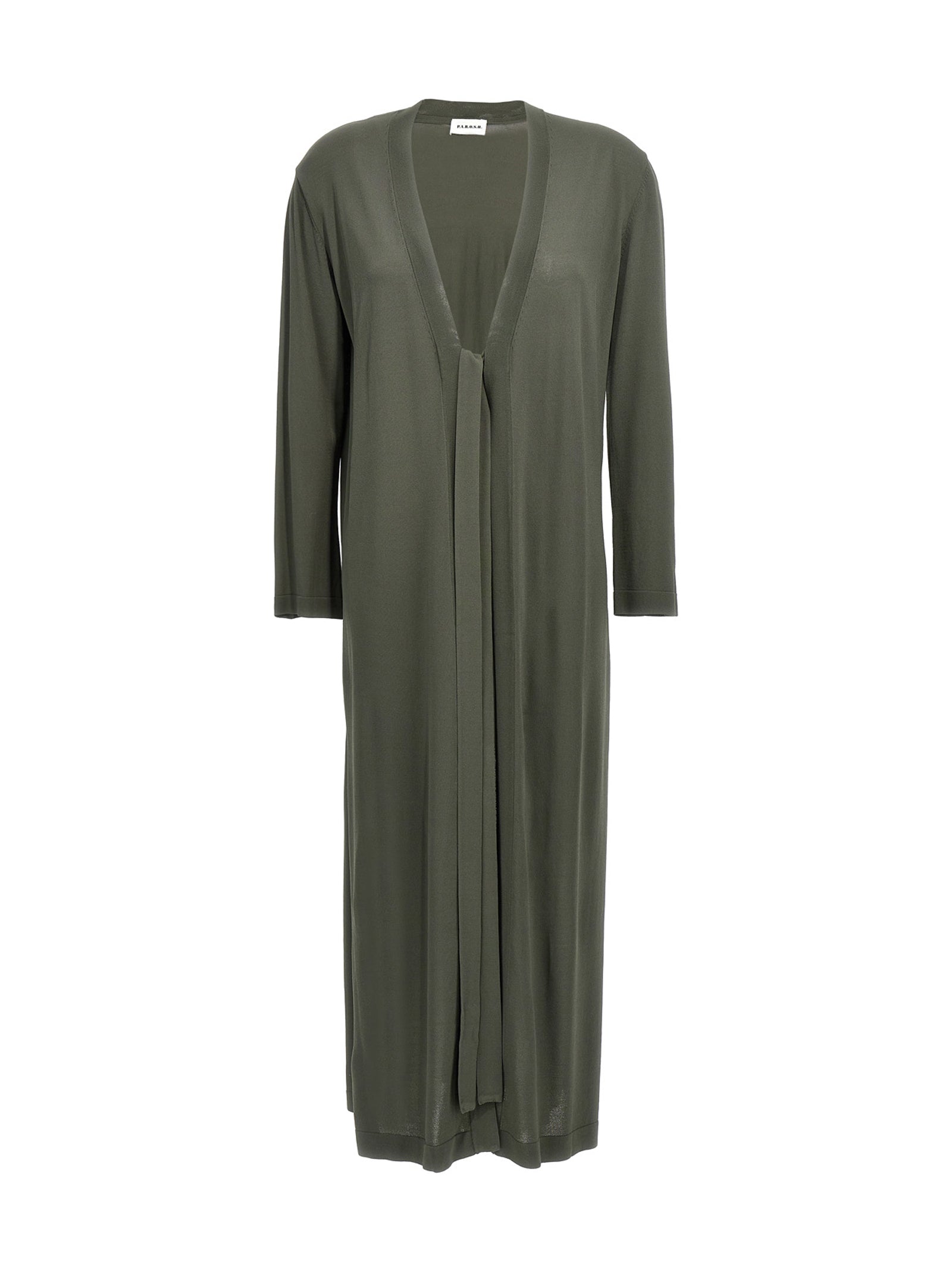 P.A.R.O.S.H. Zweifarbige Viskose-Strickjacke