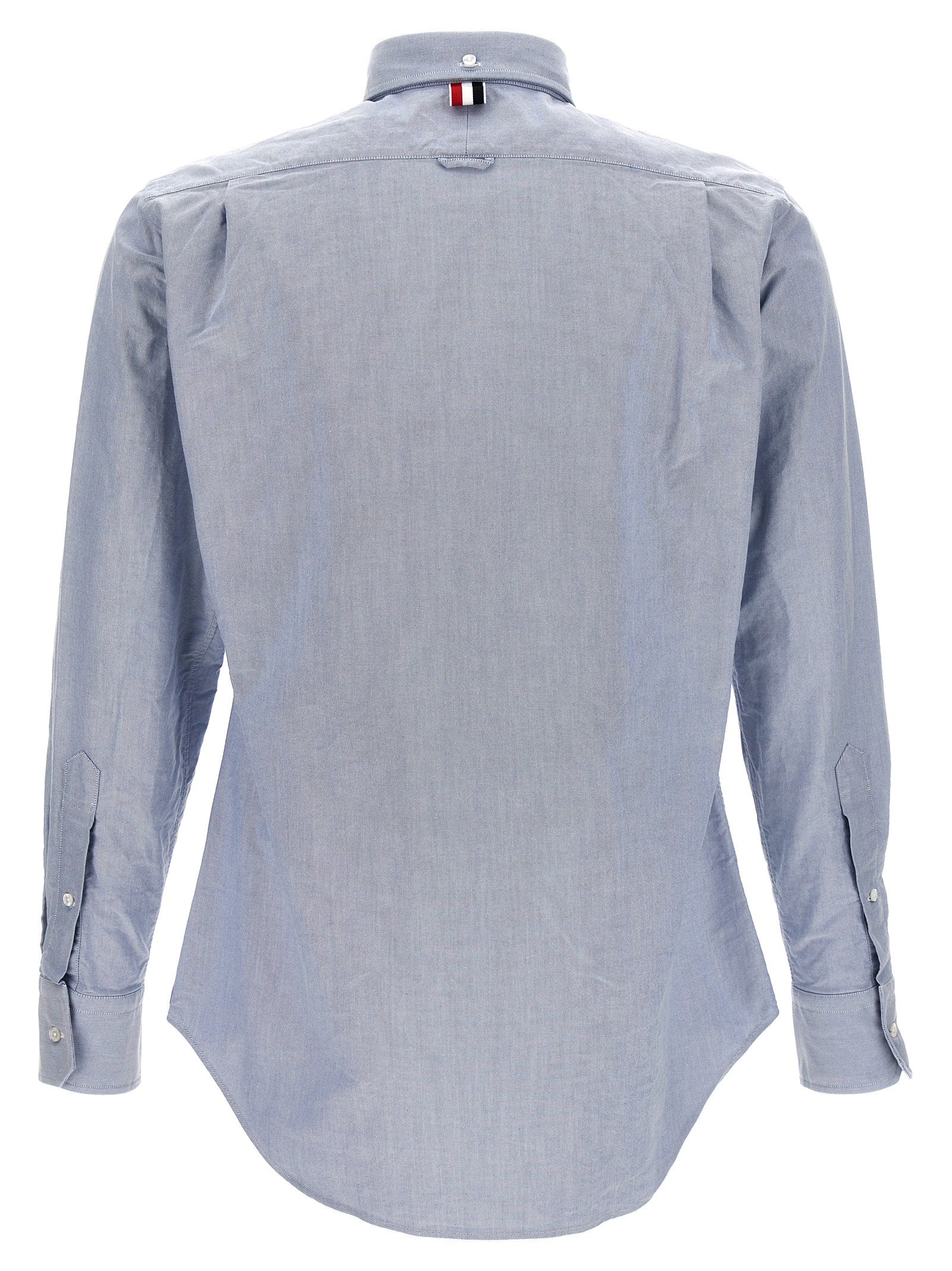 Thom Browne Blaue Baumwollbluse
