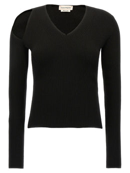Alexander McQueen Schwarzer Wollcardigan
