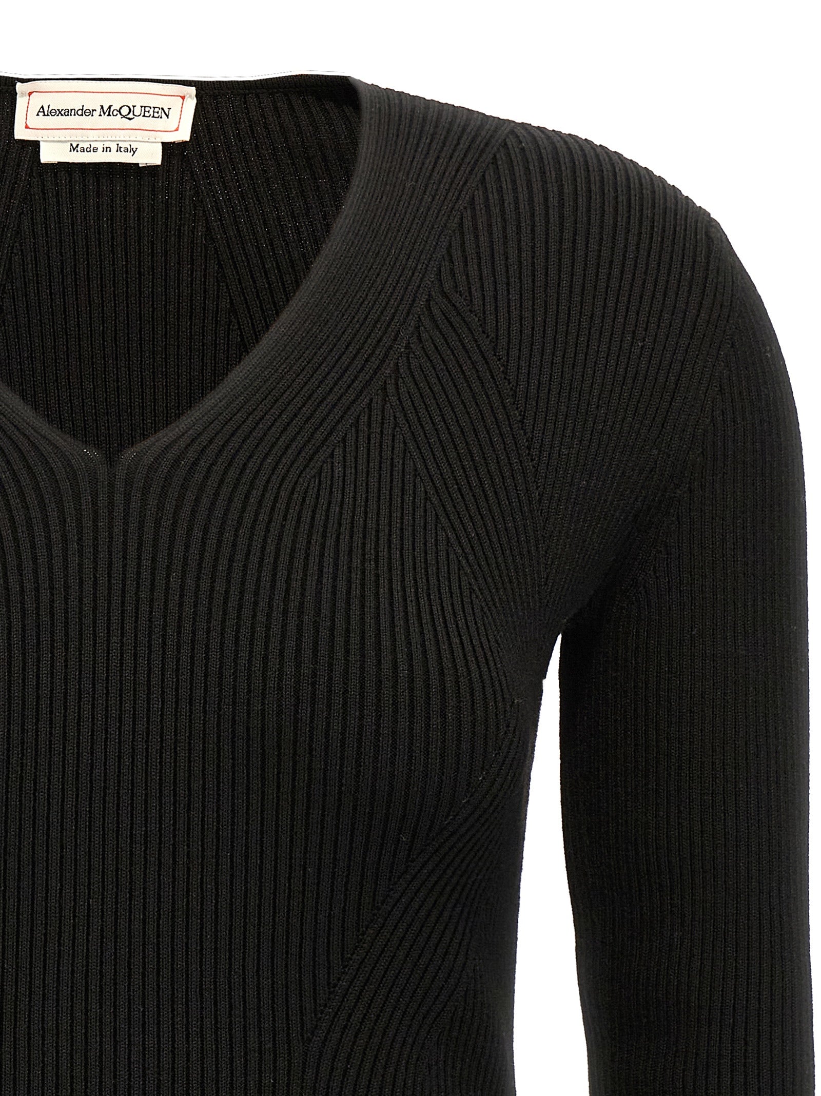 Alexander McQueen Schwarzer Wollcardigan