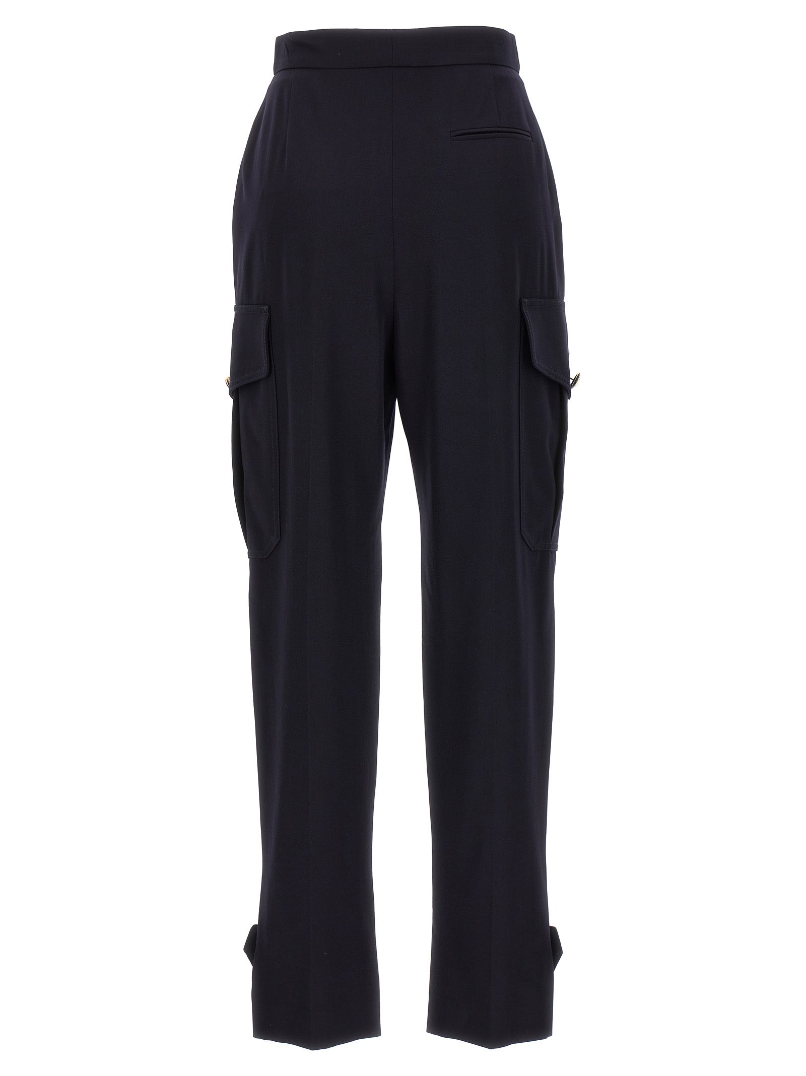 Alexander McQueen Blaue Woll-Cargo-Hose