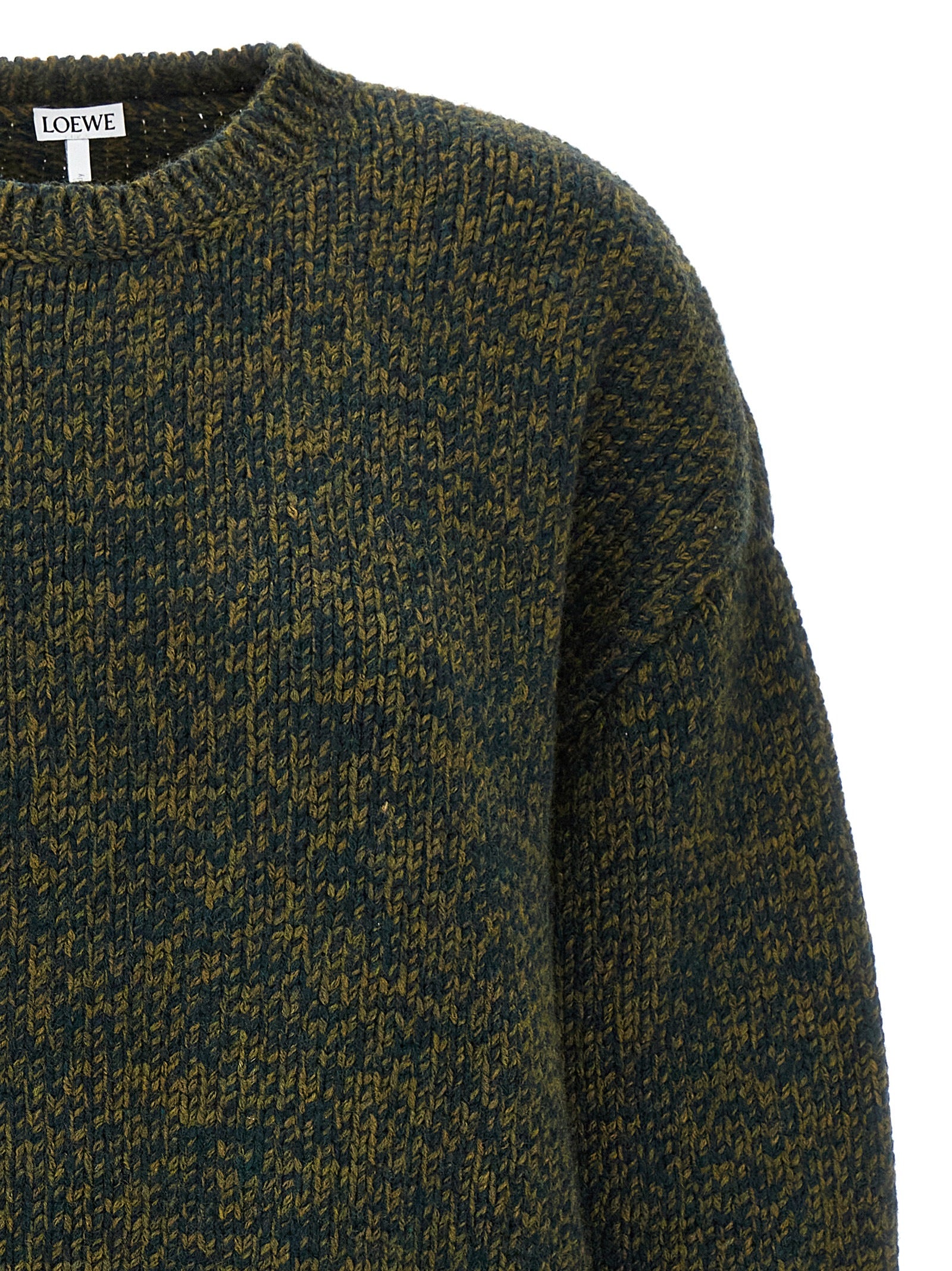 Loewe Zweifarbige Strickjacke aus Elasthan
