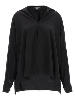 Tom Ford Schwarze Seidenbluse