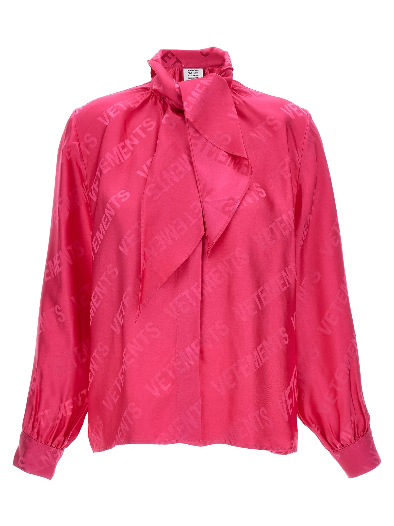 Vetements Fuchsia Viskose-Bluse