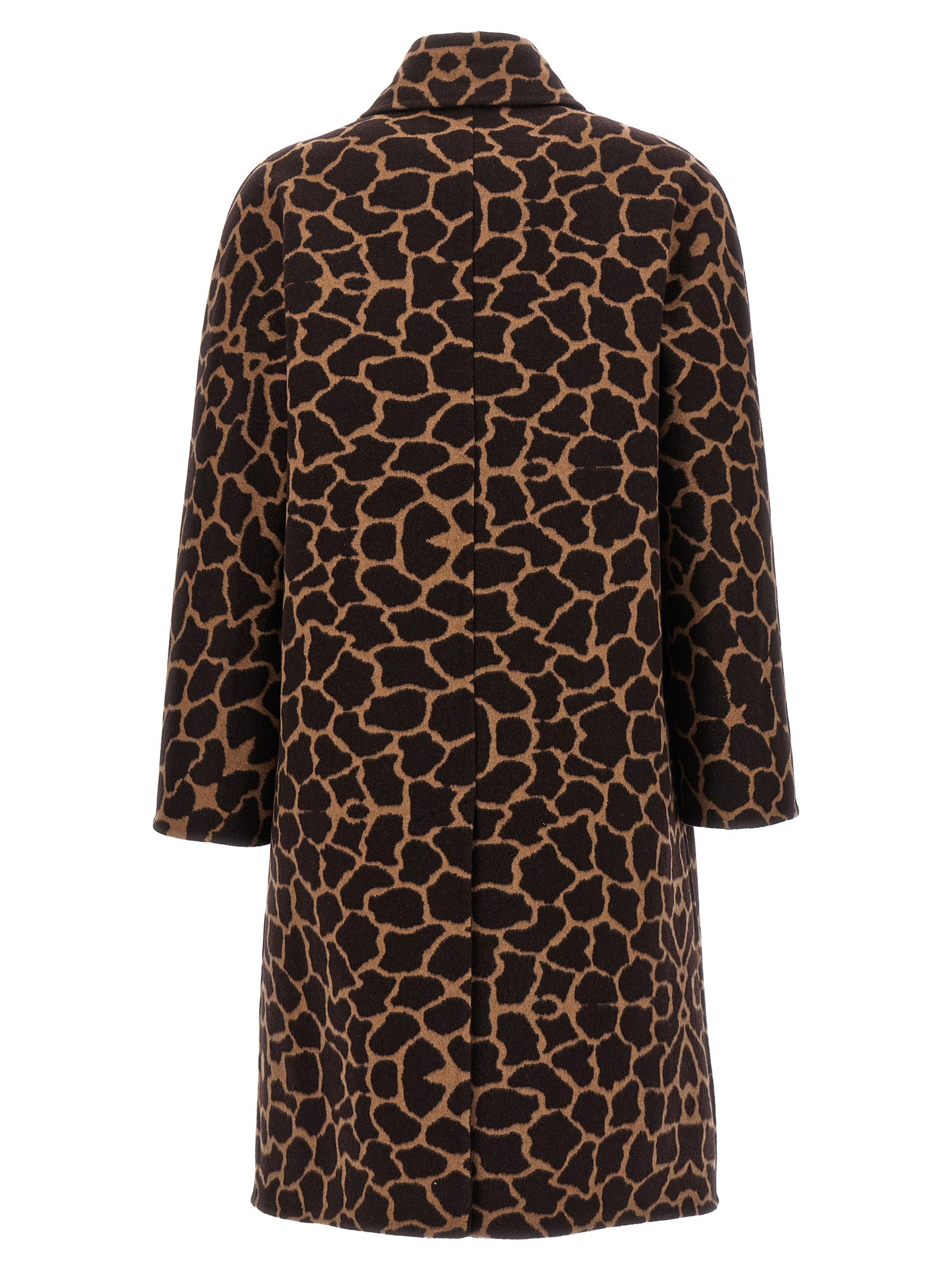 Max Mara Mantel aus reiner Schurwolle in Braun