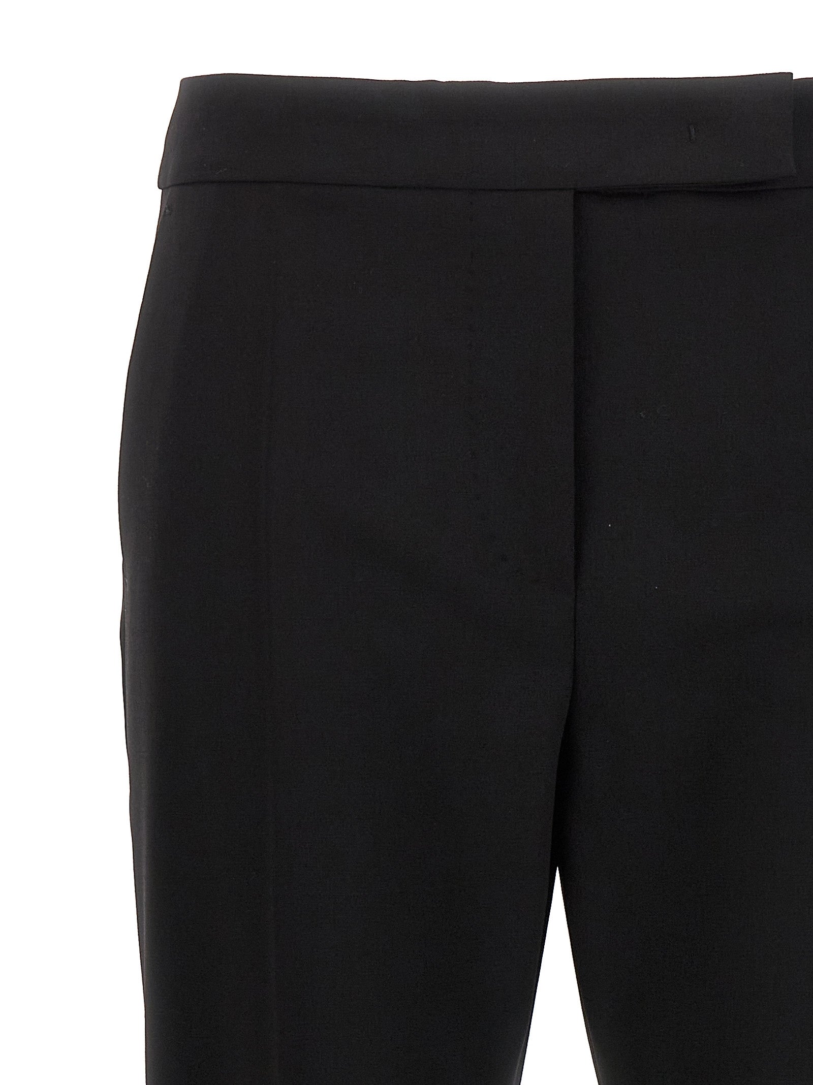Max Mara Schwarze Hose aus reiner Schurwolle