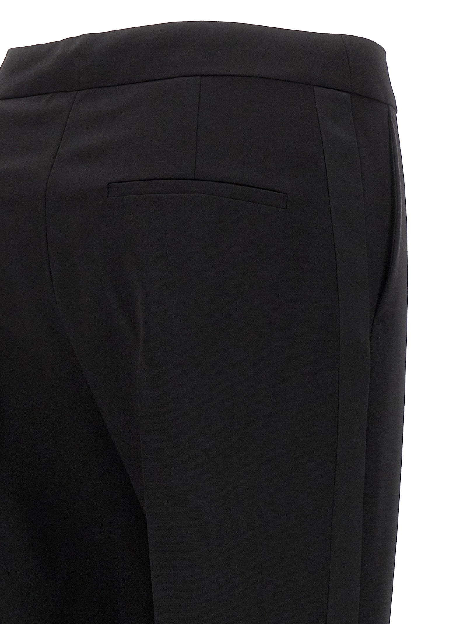 Max Mara Schwarze Hose aus reiner Schurwolle