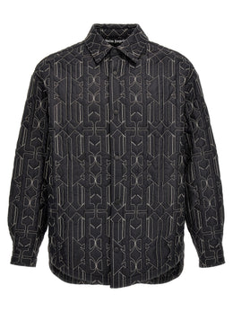 Palm Angels Graue Jacke aus Polyamid