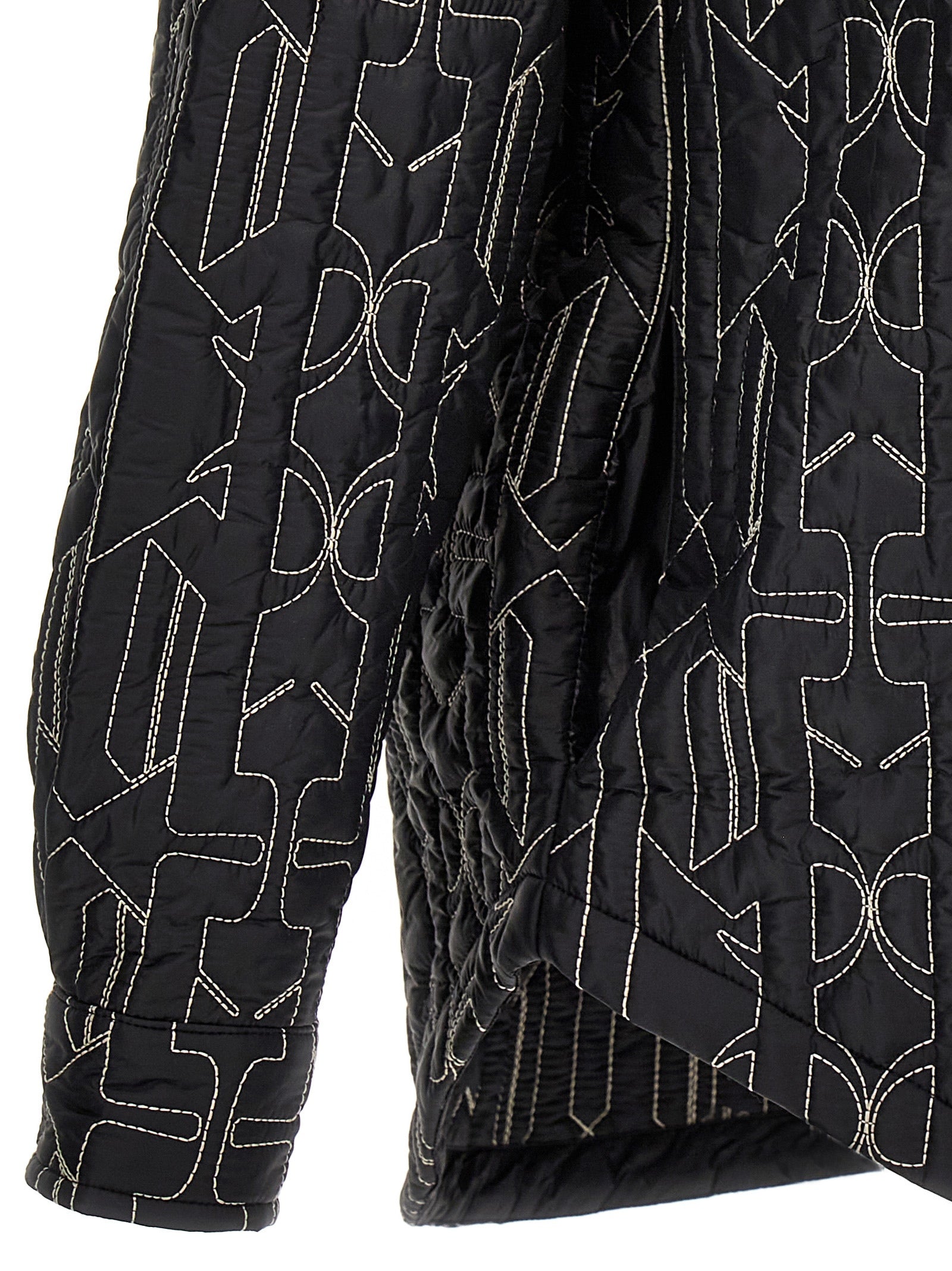 Palm Angels Graue Jacke aus Polyamid