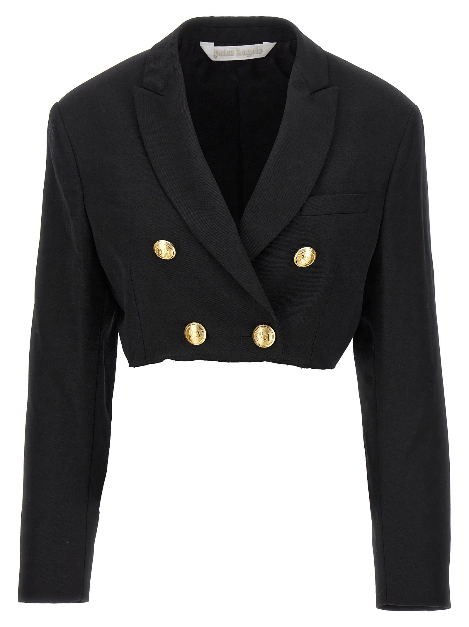 Palm Angels Schwarzer Blazer aus Polyester
